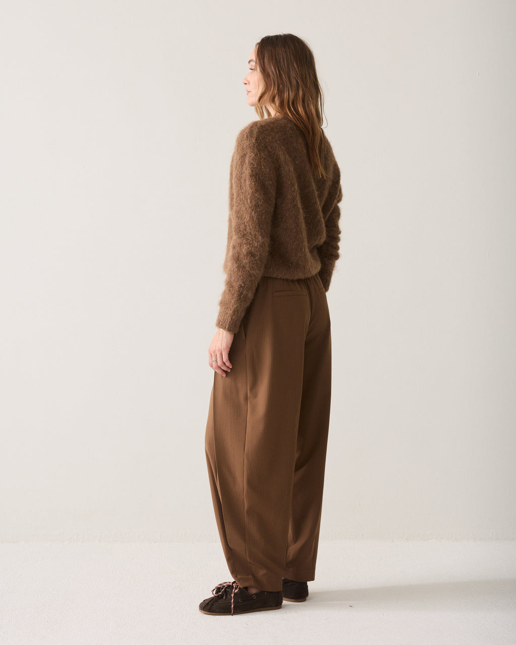 Pinstripe broek balloonfit