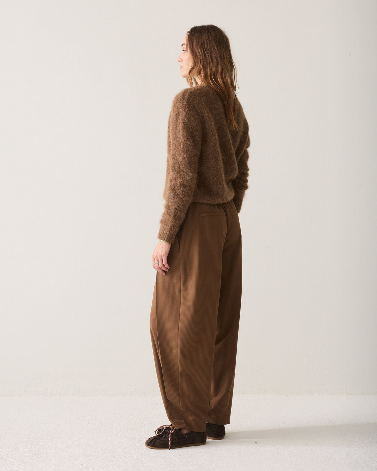 Pinstripe broek balloonfit