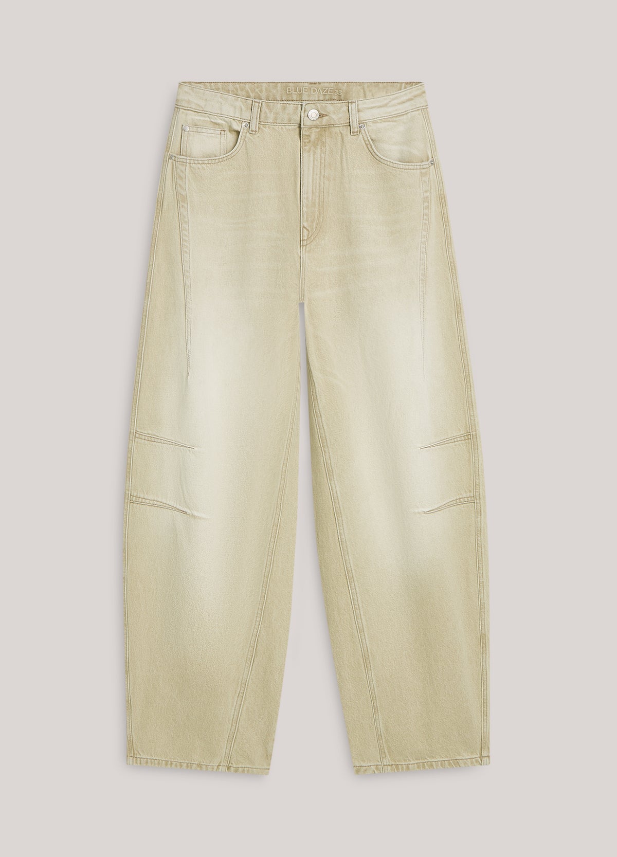 Barrel-fit jeans in greige