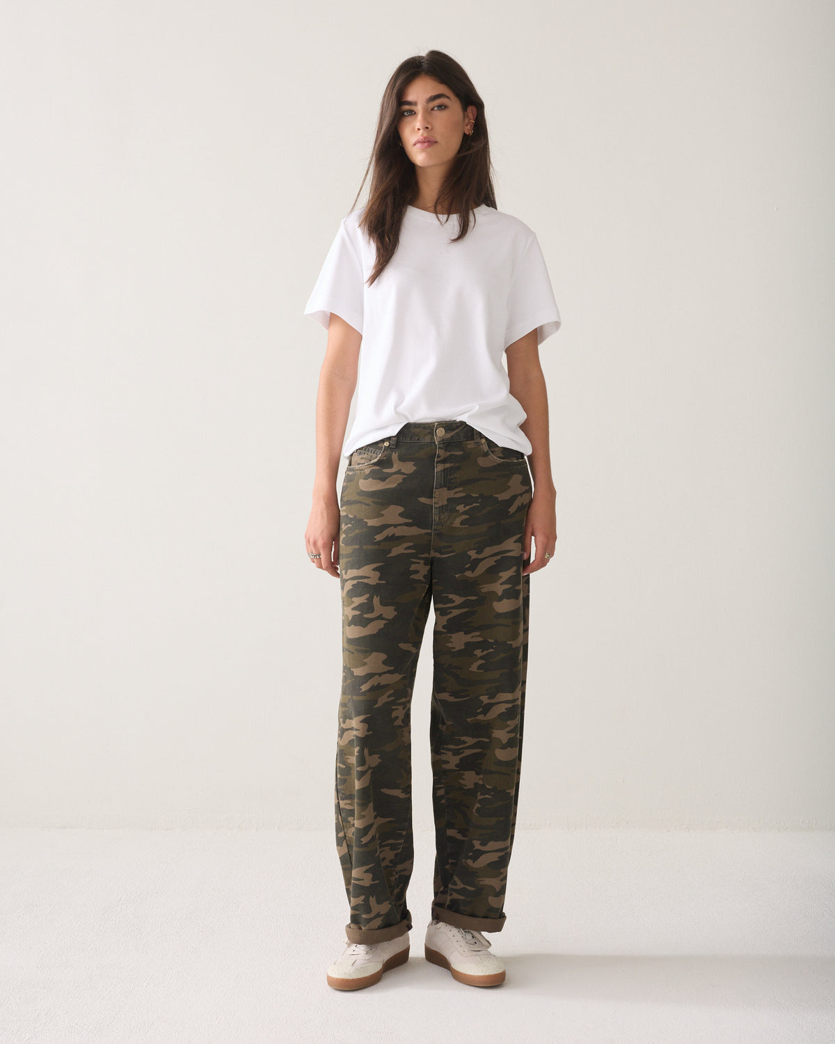 Barrelfit broek camouflage