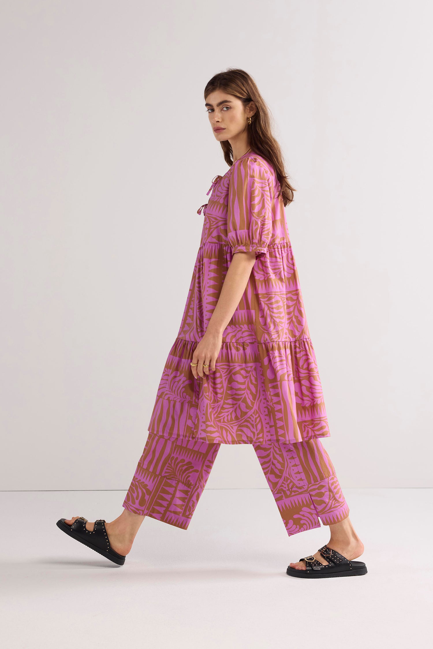 Stufenkleid Two-Tone