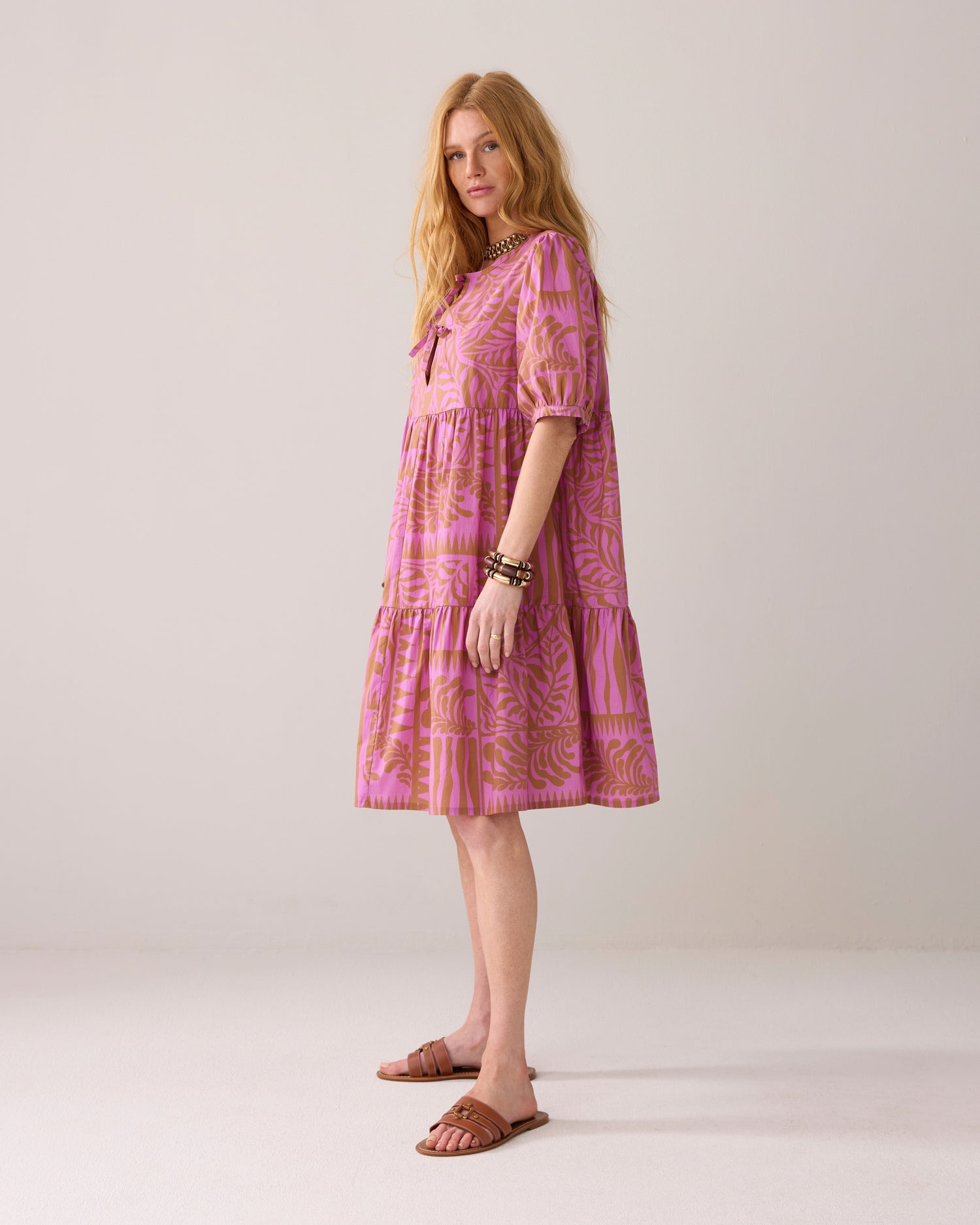Stufenkleid Two-Tone