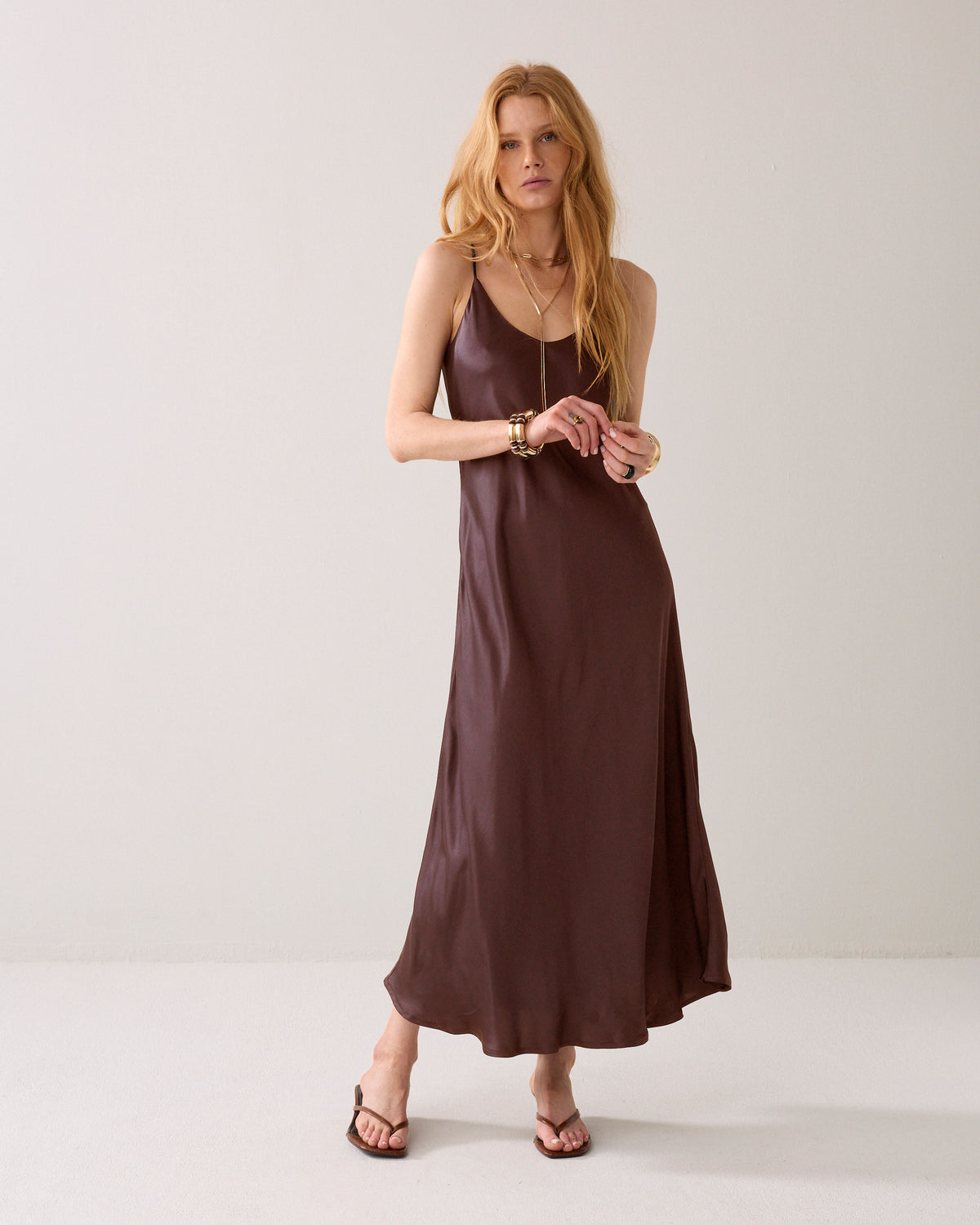 Robe à bretelles fines