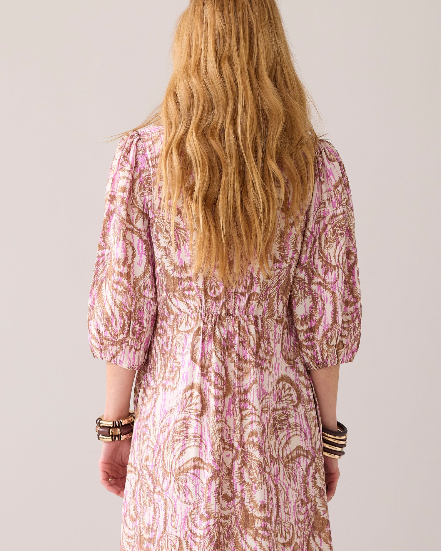 Maxikleid mit botanischem Print