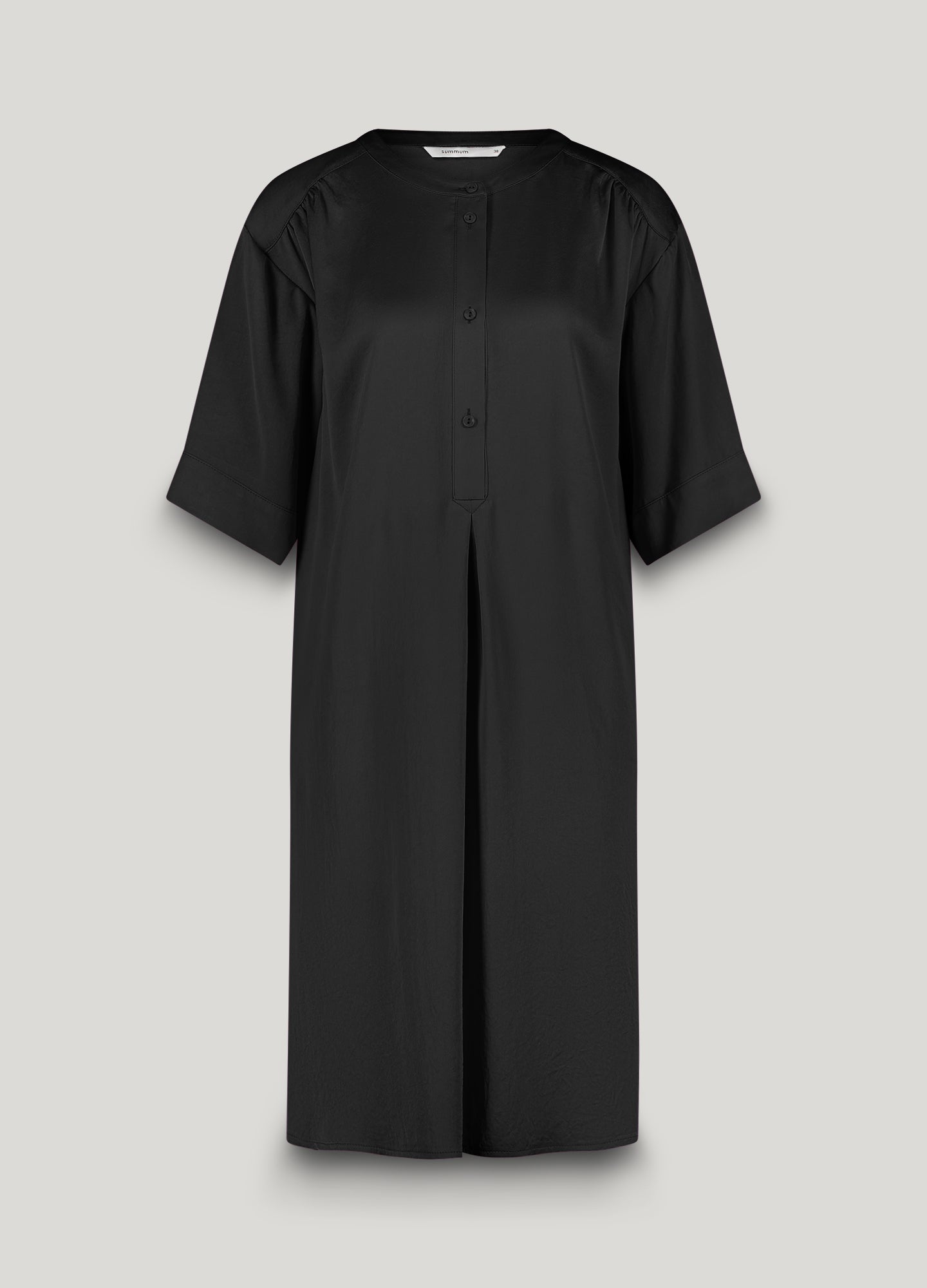 Tunic dress with button fastening