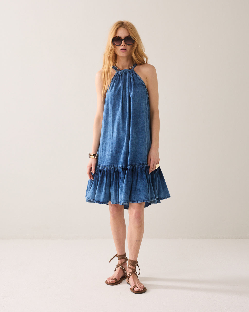 Boho-Kleid A-Linie