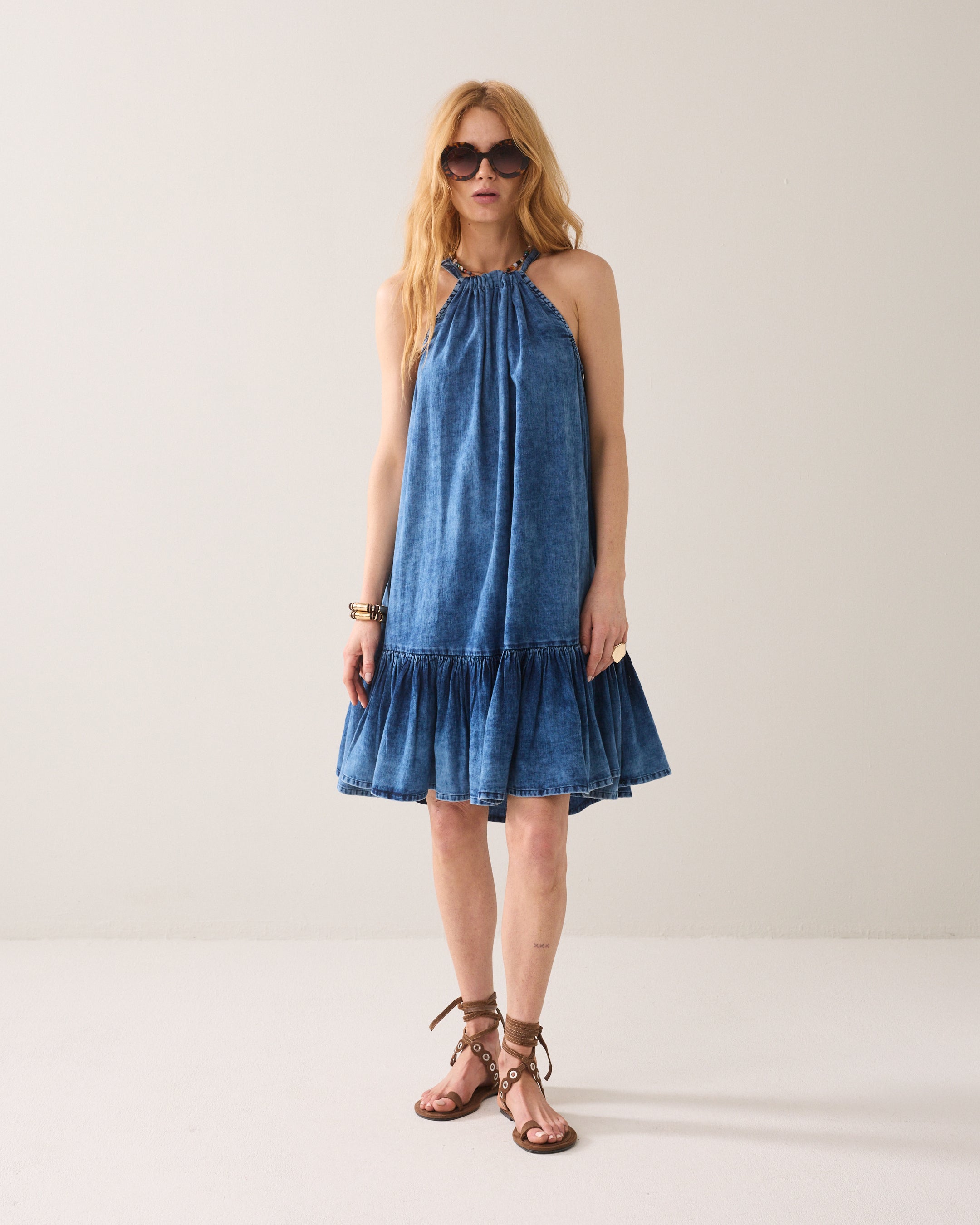 Boho-Kleid A-Linie