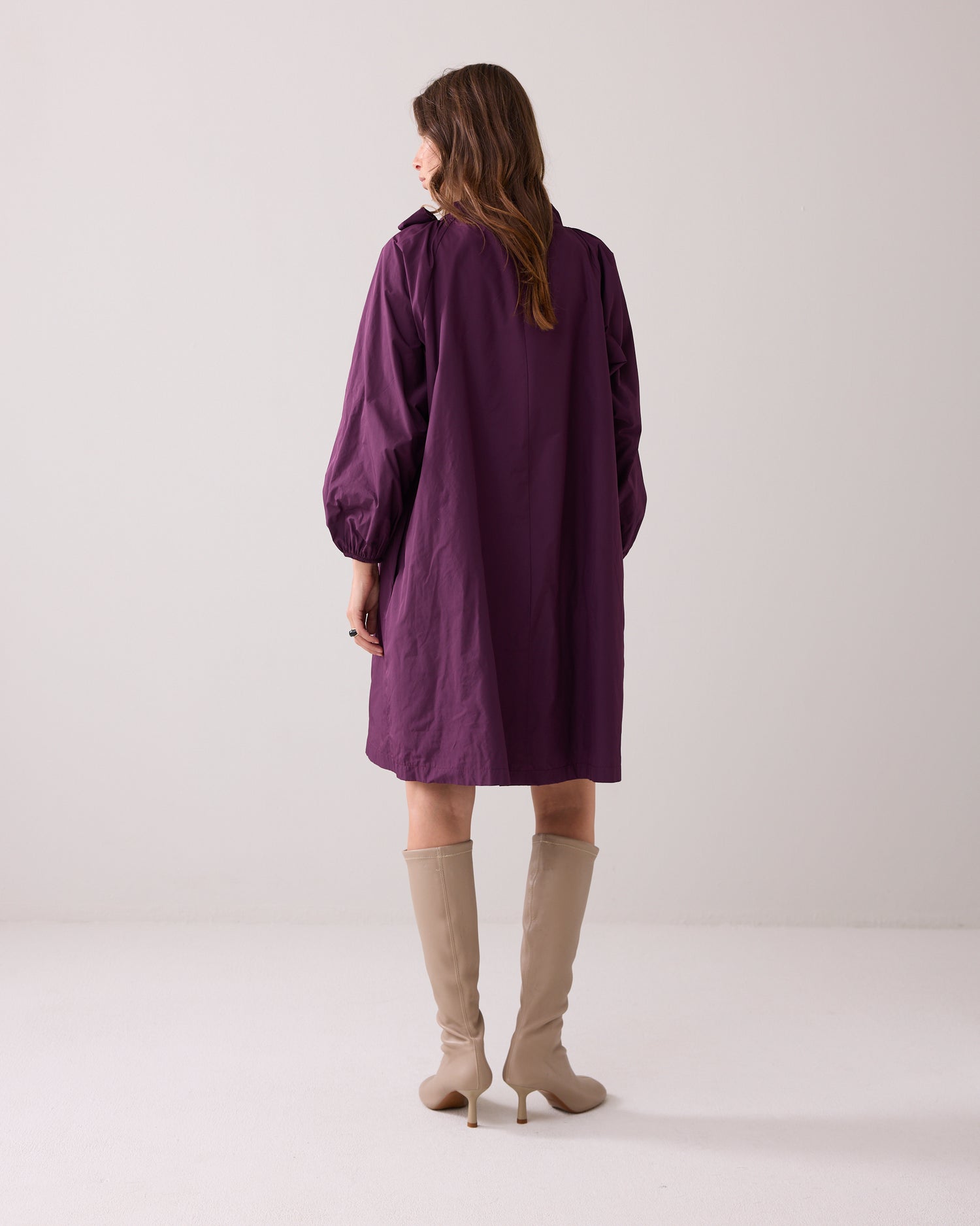 A-line taffeta dress