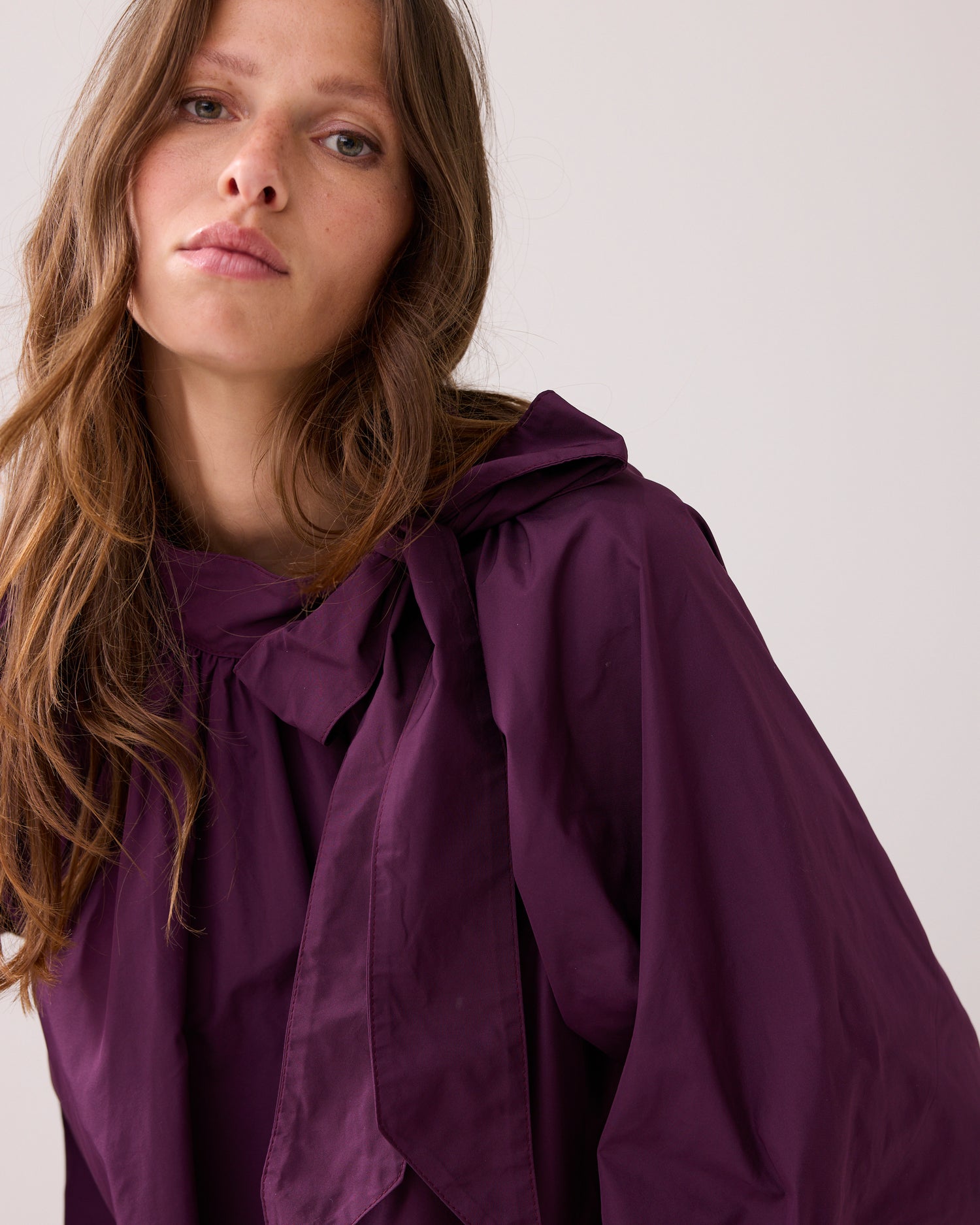 A-line taffeta dress
