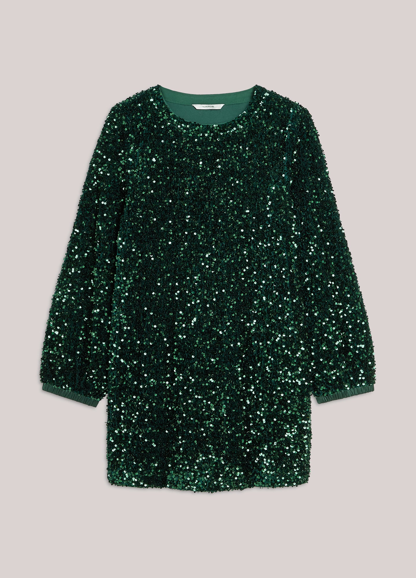 Prom Emerald Sparkly Dress Green Sequin Embellished Long Sleeve Mini Dress Prom Emerald Sparkly Dress Green Sequin Embellished Long Sleeve Mini Dress
