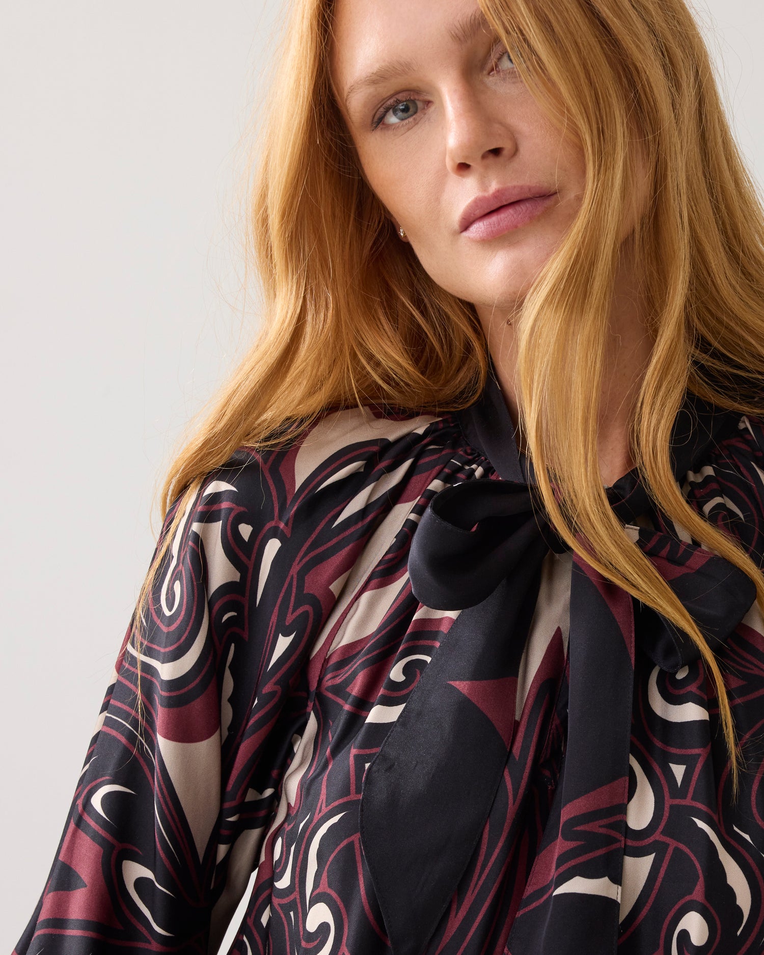 A-Linien-Kleid aus Satin