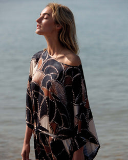 Midi-jurk silky kwaliteit