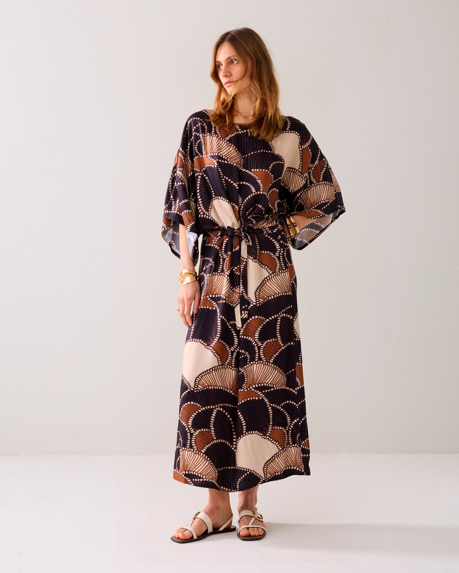 Midikleid silky Qualität