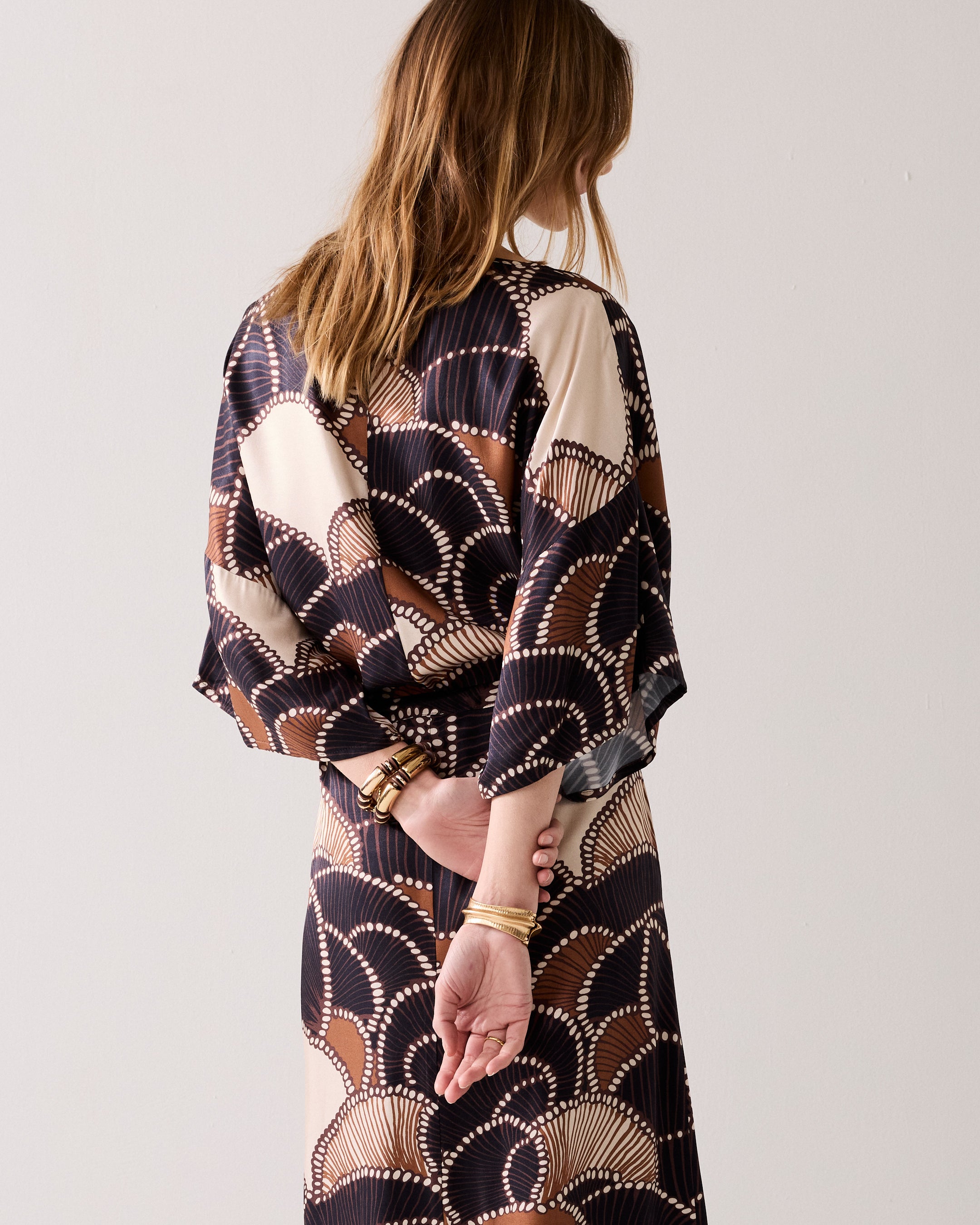 Midi-jurk silky kwaliteit