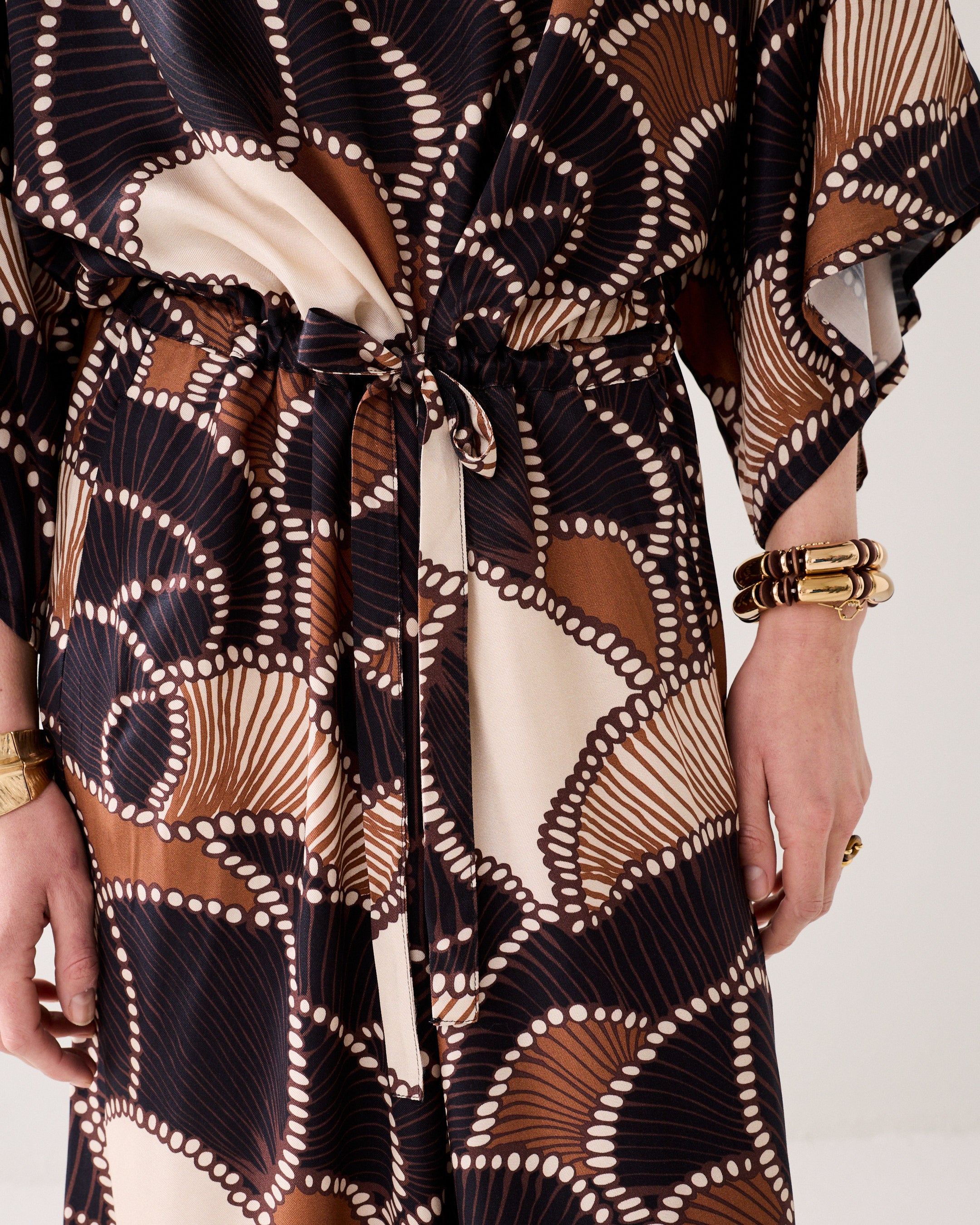Midi-jurk silky kwaliteit