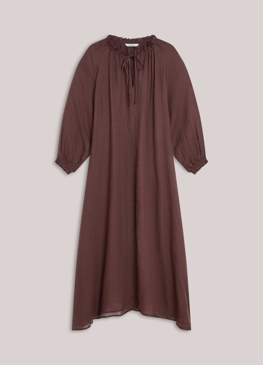 Robe longue cheville en coton stretch