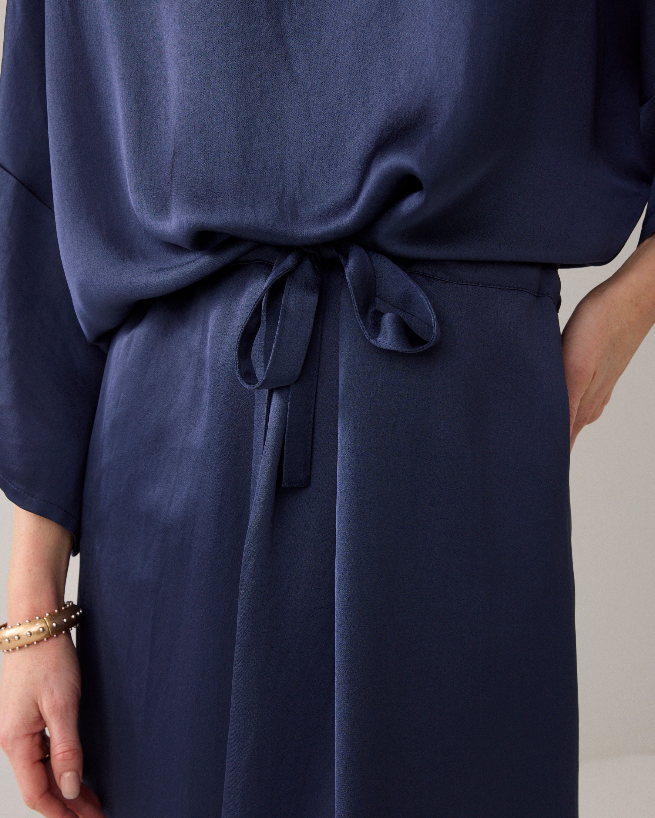 Midi-jurk silky kwaliteit