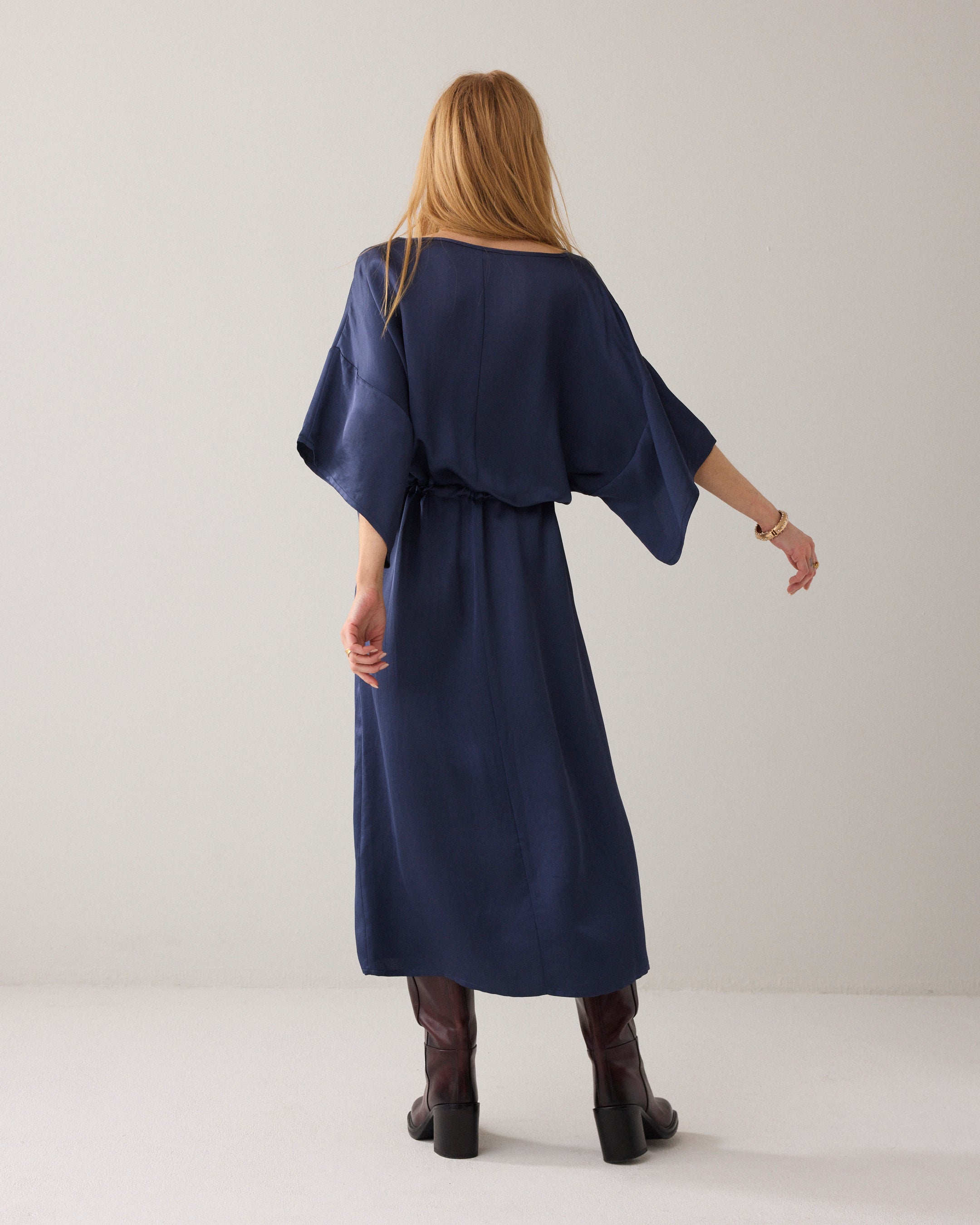 Midi-jurk silky kwaliteit