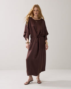 Midi-jurk silky kwaliteit
