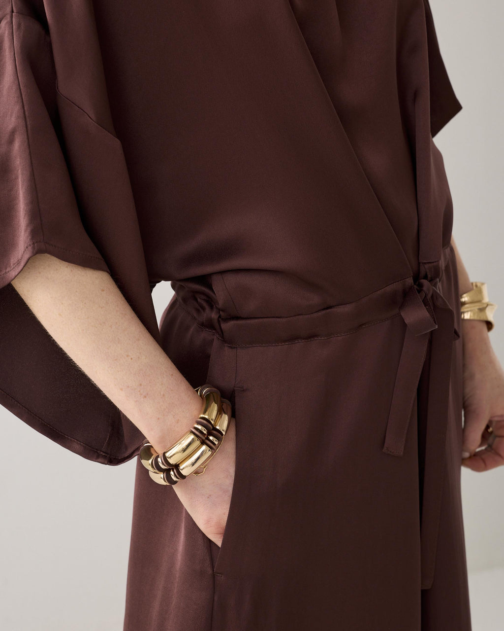 Midi-jurk silky kwaliteit