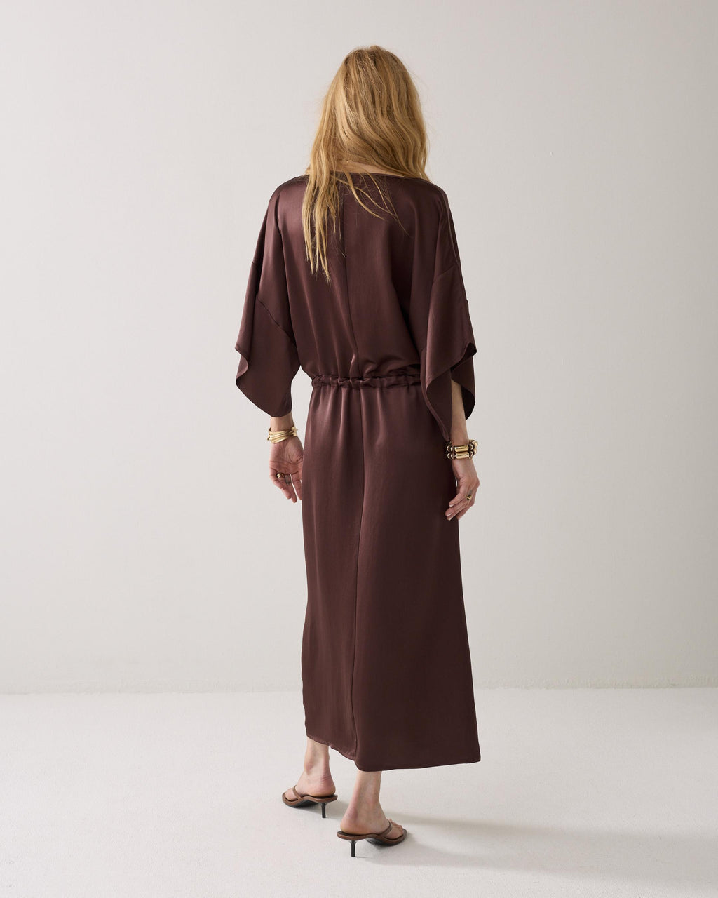 Midi-jurk silky kwaliteit
