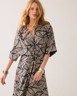 Maxi dress with print