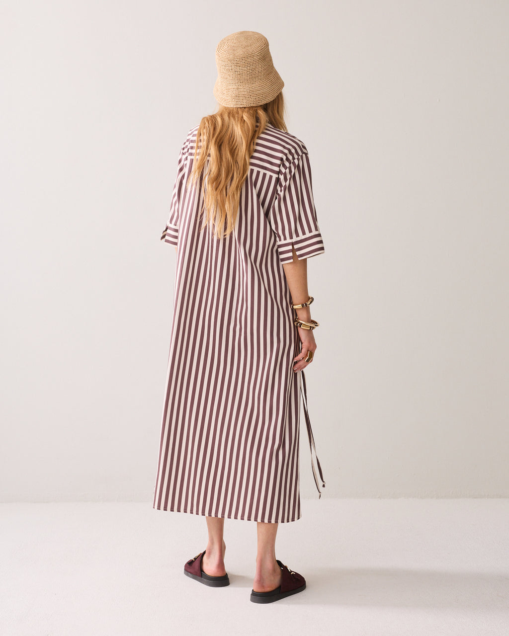 Robe A-line brodée