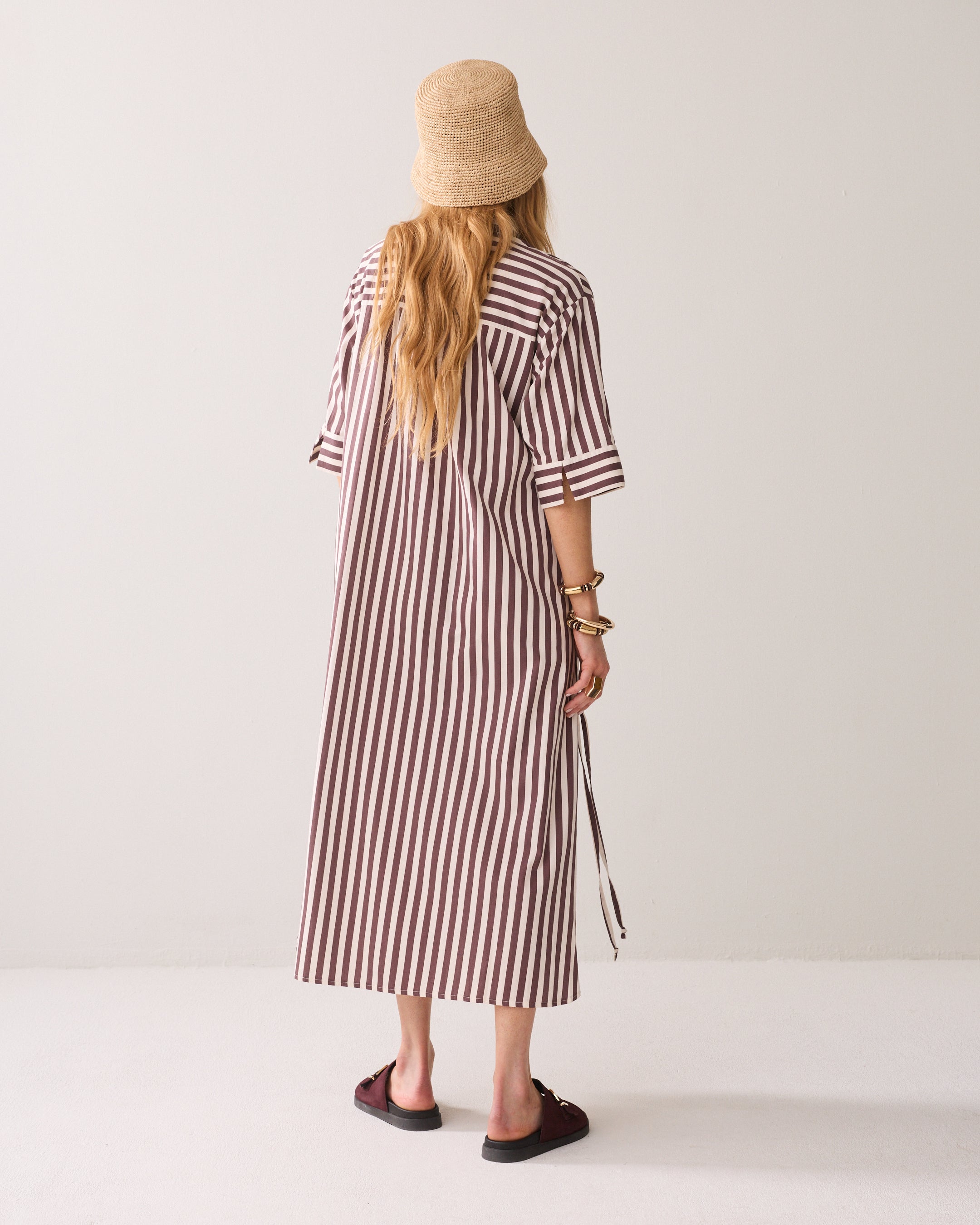 Robe A-line brodée