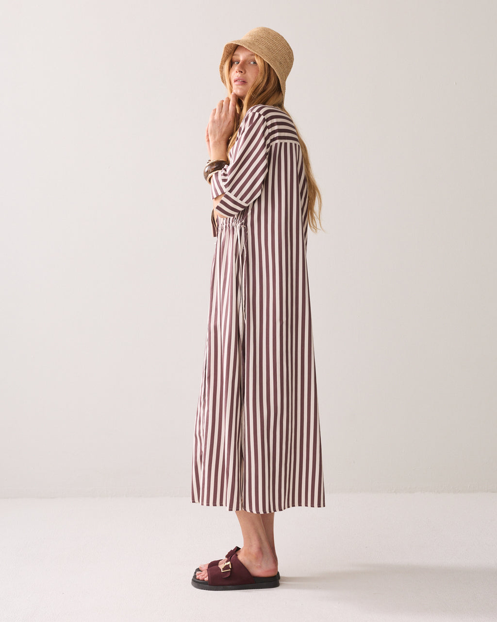 Robe A-line brodée