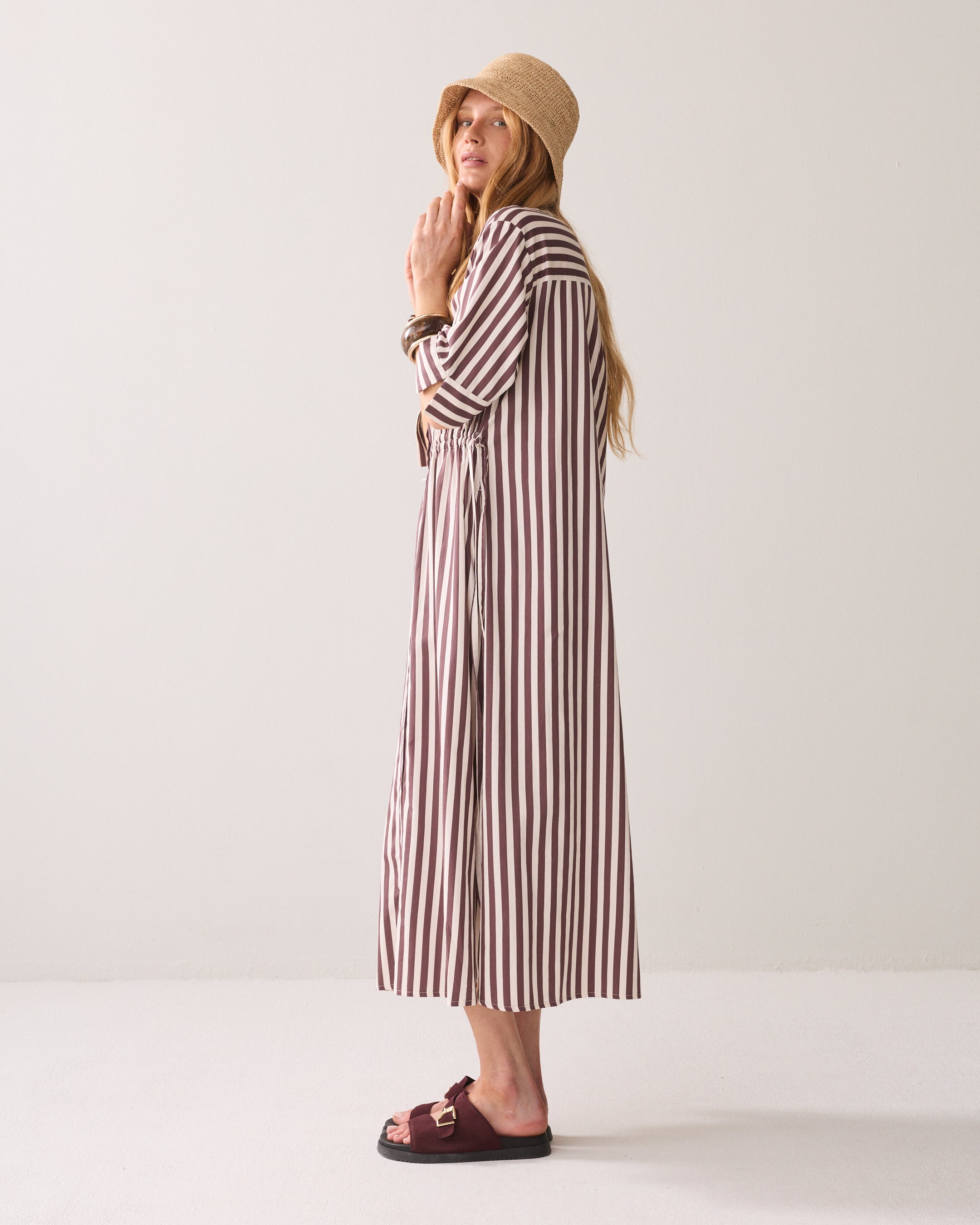 Robe A-line brodée