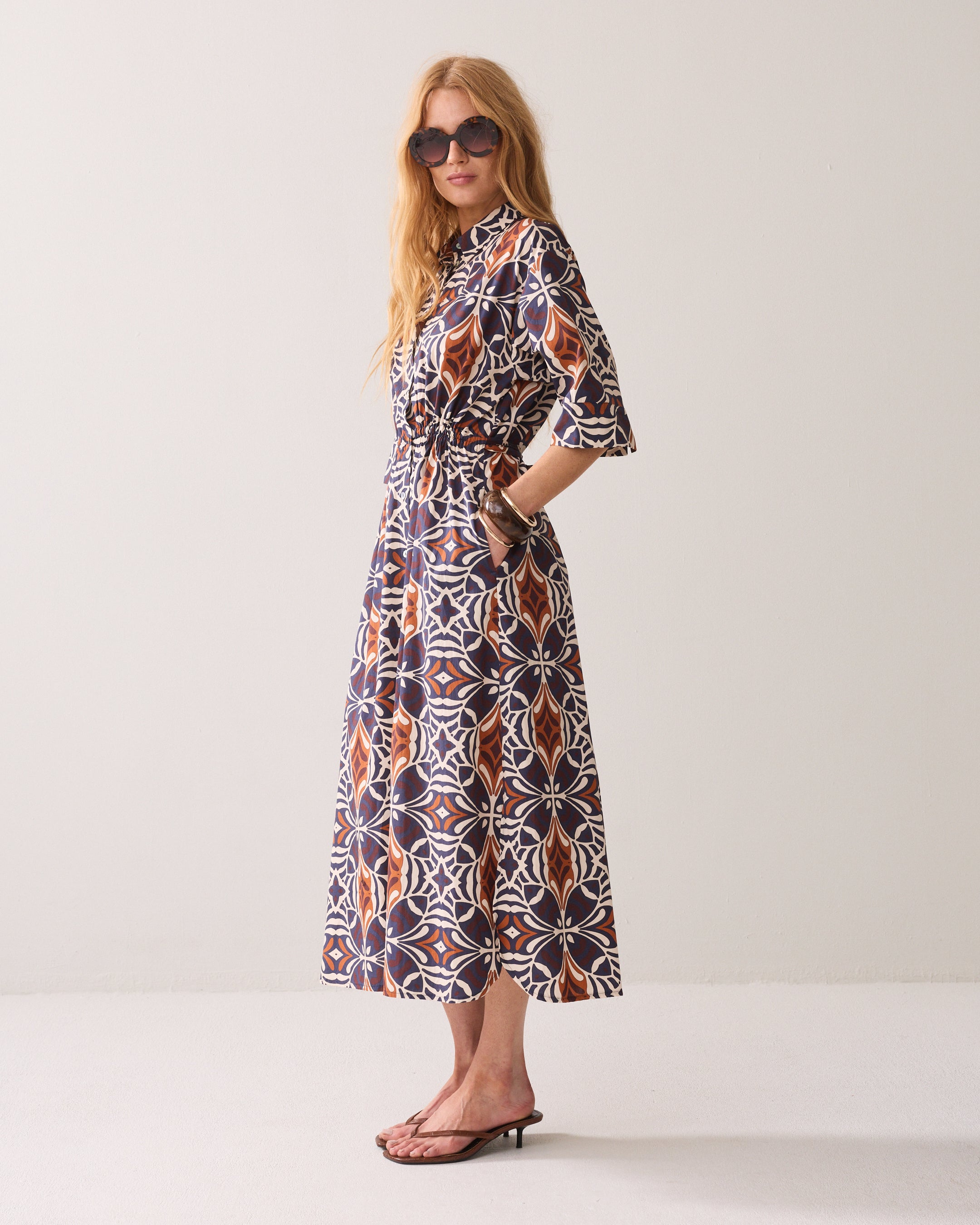 Art Deco shirt dress