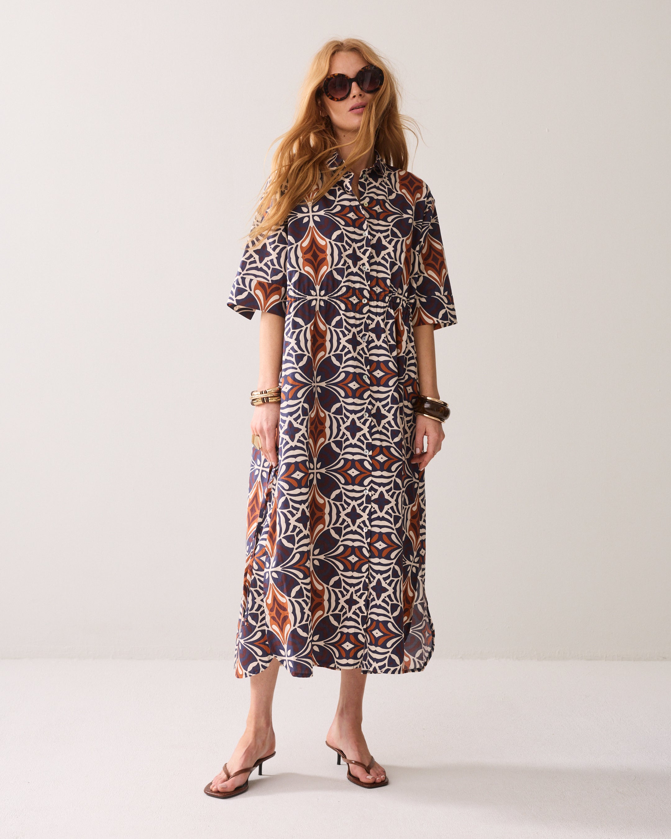Art Deco shirt dress