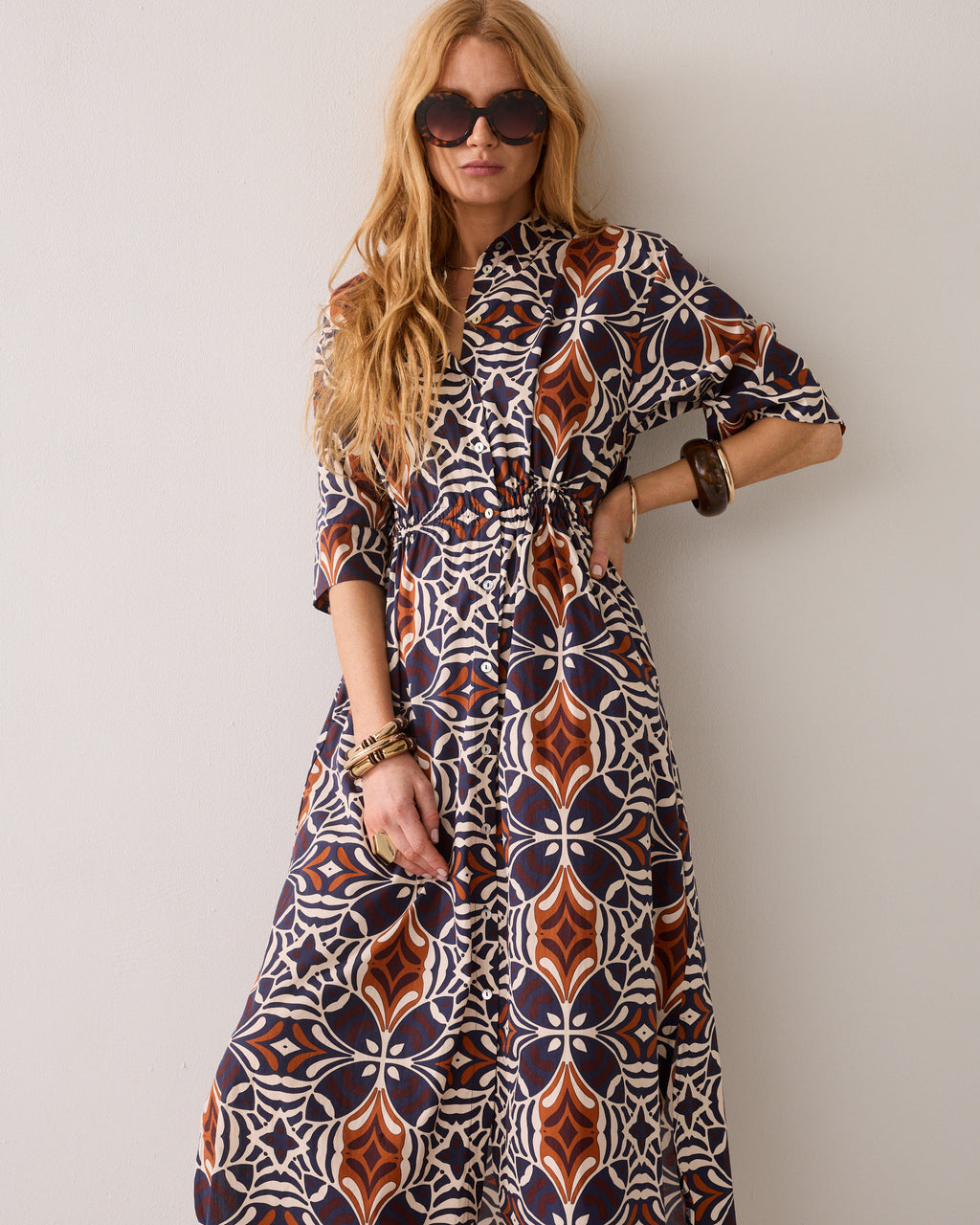 Art Deco shirt dress
