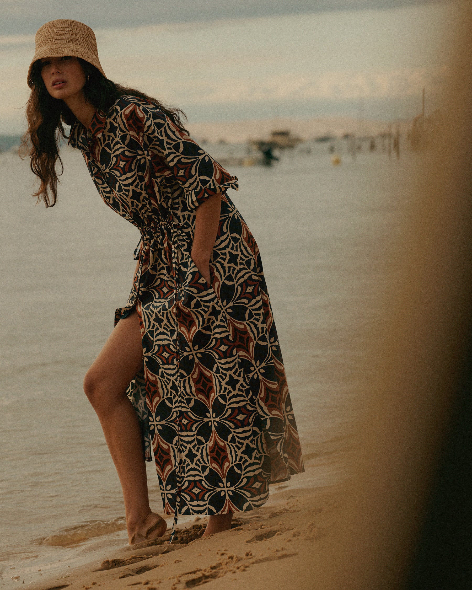 Art Deco shirt dress