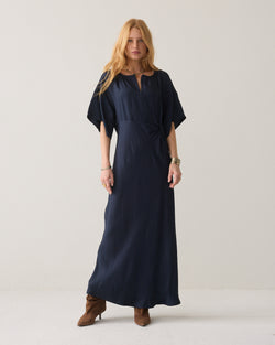Dress with ring snap fastener