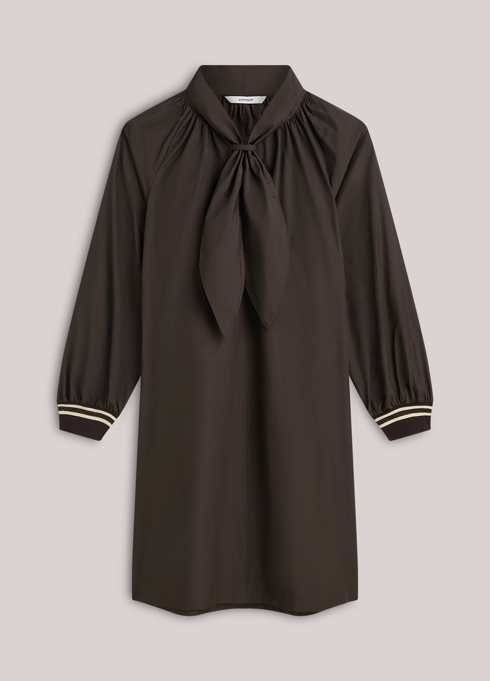 Robe avec nœud en taffetas