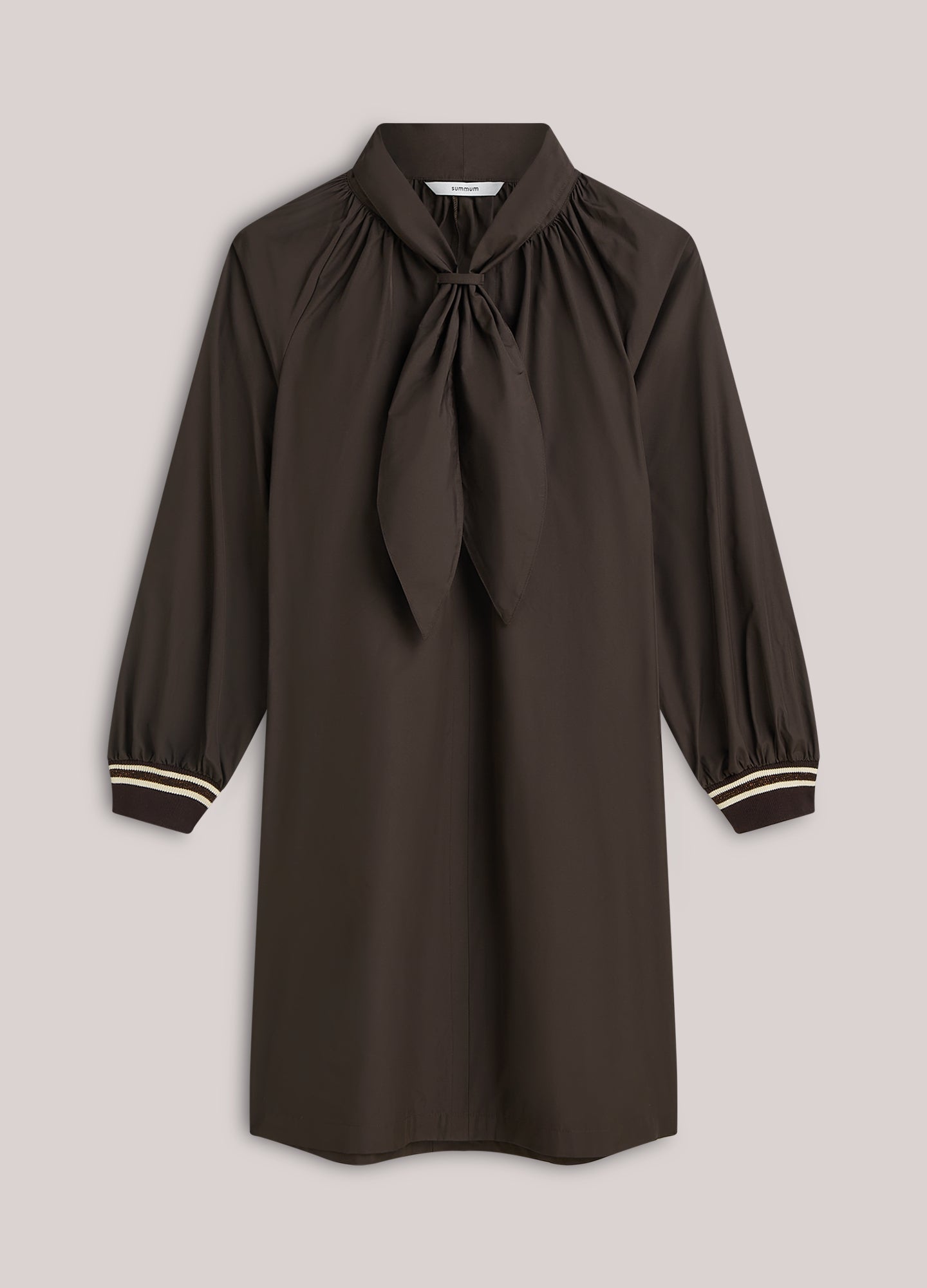 Robe avec nœud en taffetas