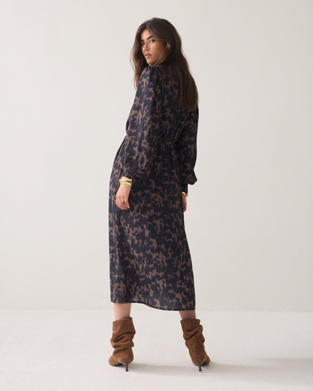 Camouflage-print dress