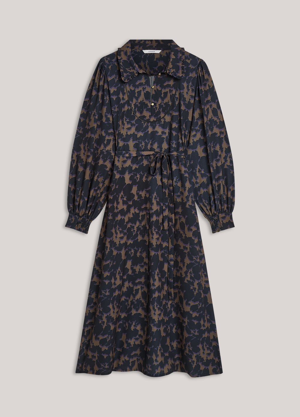 Camouflage-print dress
