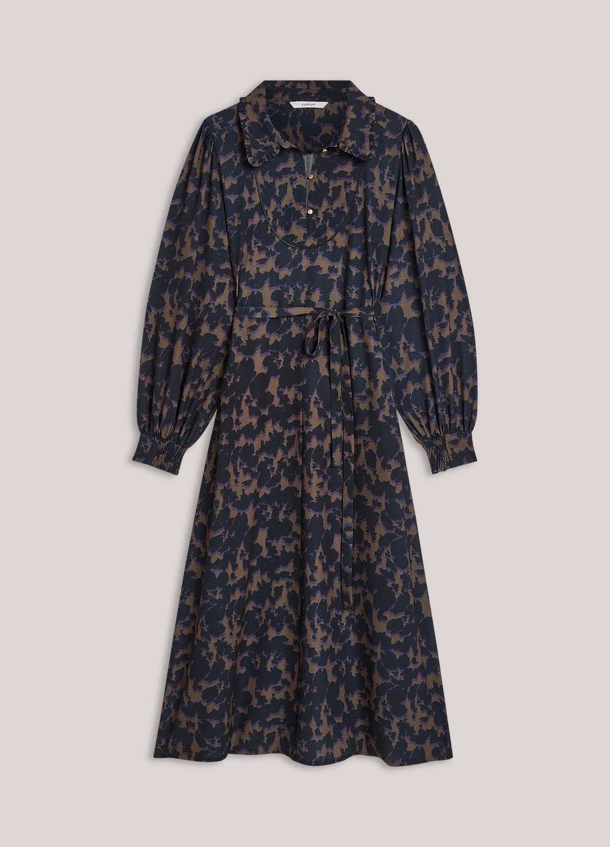 Camouflage-print dress