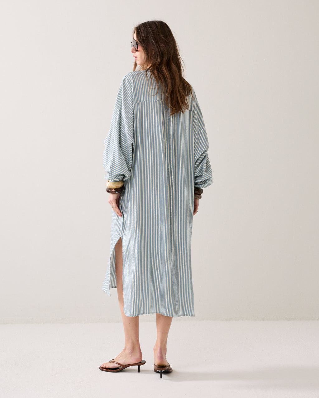 Shirtdress lurex