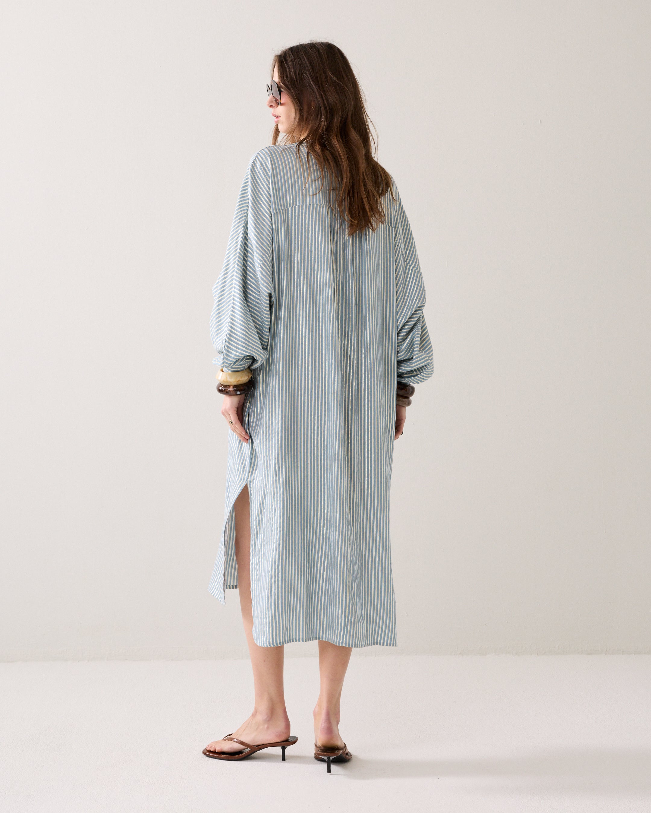 Shirtdress lurex