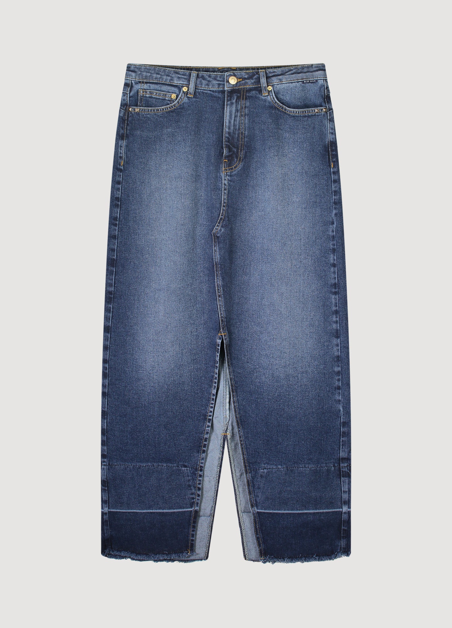 Denim rok hoge split