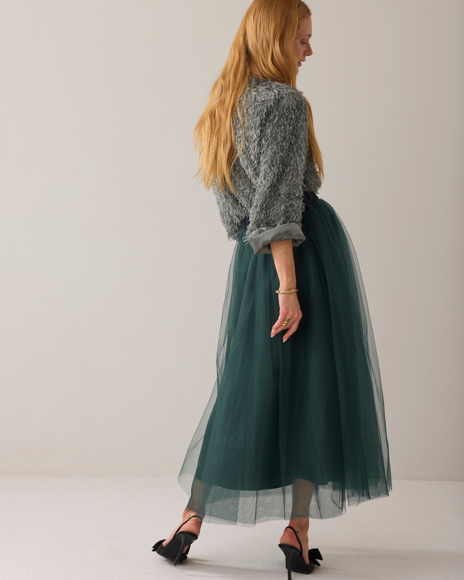 Long tulle skirt