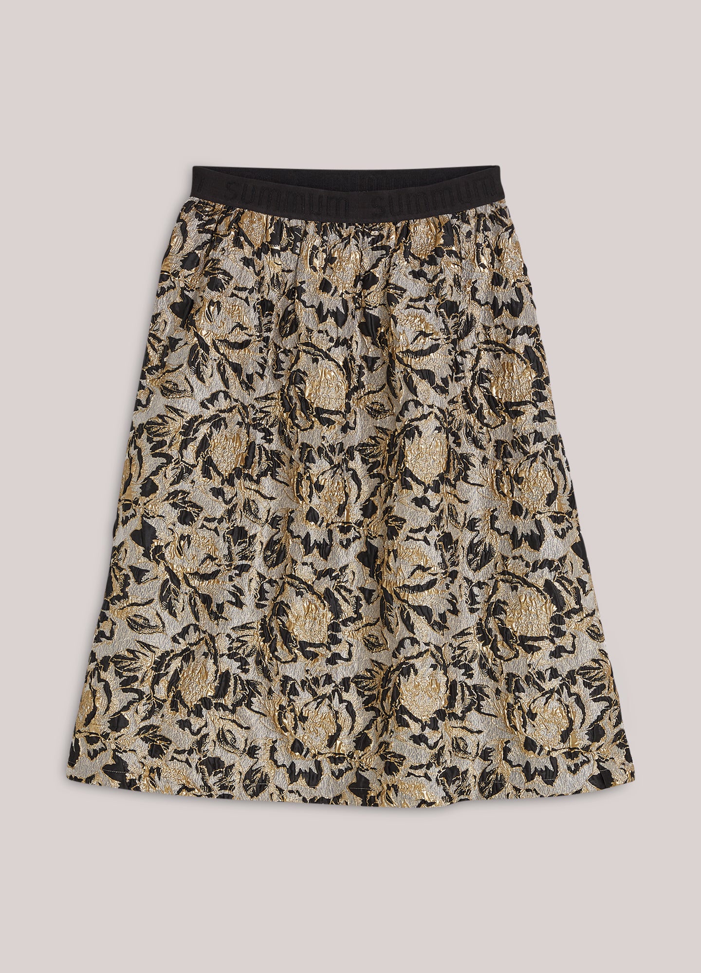 Fancy A-line skirt in jacquard fabric