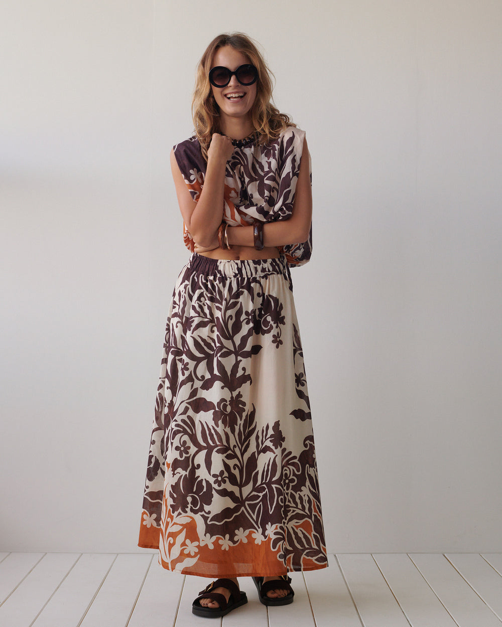 Lange rok unieke print