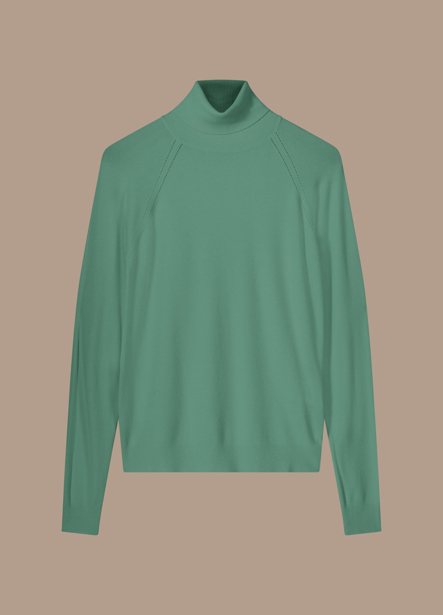 Relaxed polo neck jumper