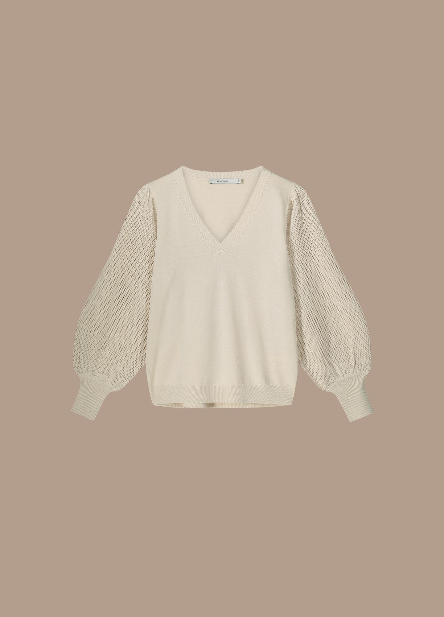 Deep V-neck jumper