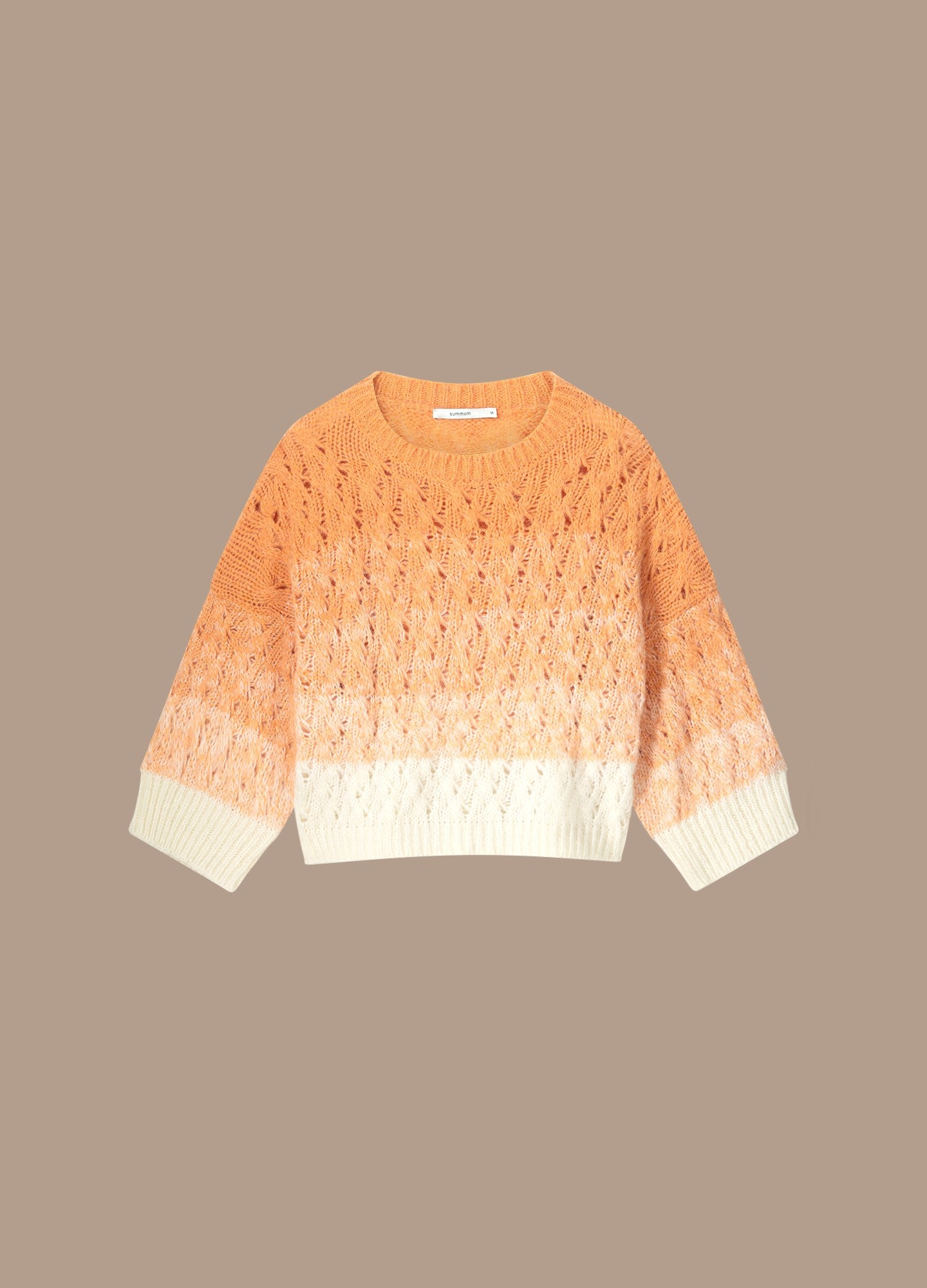 Boxy jumper in a degraded look