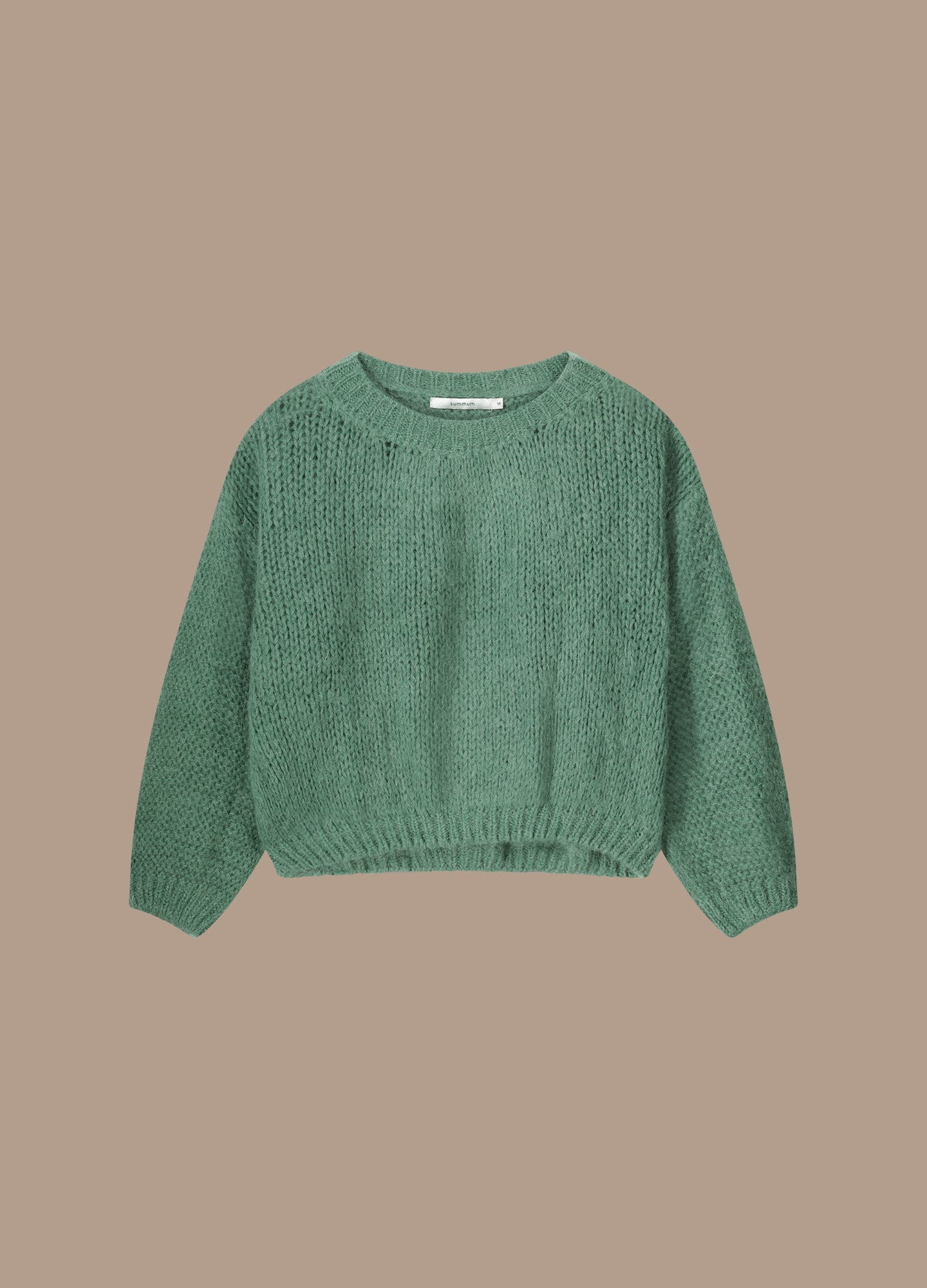 Boxy chunky-knit jumper